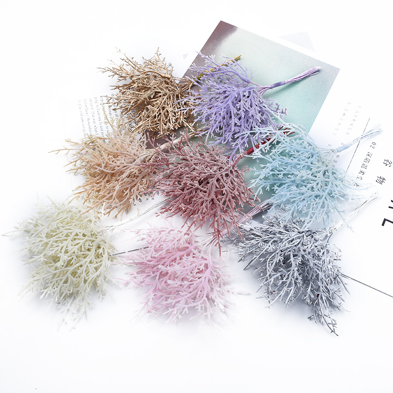 Sphagnum Moss Dry - 10 stücke Mehrfarbige Weihnachtsbaum Dekorative Blumen