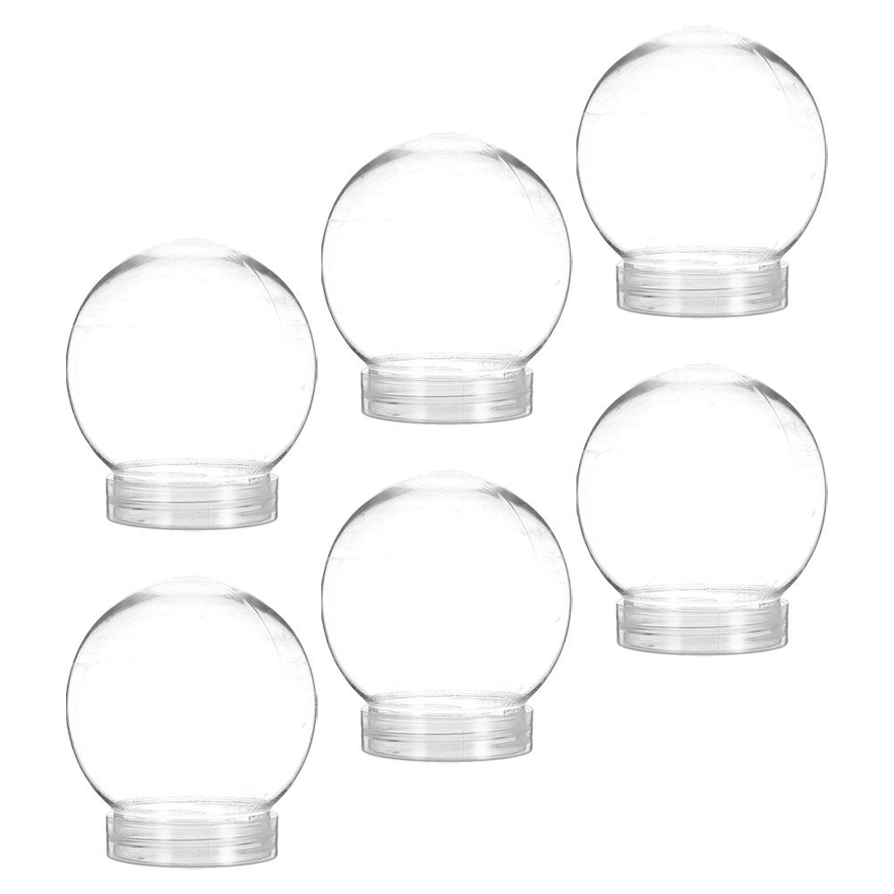6 Stück Schneekugel-Plastikbeh – Plastic Dome Clear Bewertung und Preis