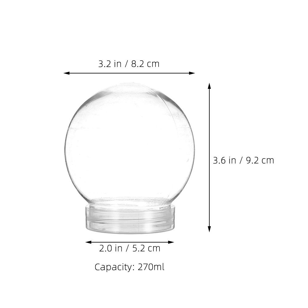 6 Stück Schneekugel-Plastikbeh – Plastic Dome Clear Bewertung und Preis