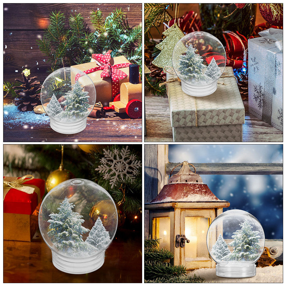 6 Stück Schneekugel-Plastikbeh – Plastic Dome Clear Bewertung und Preis